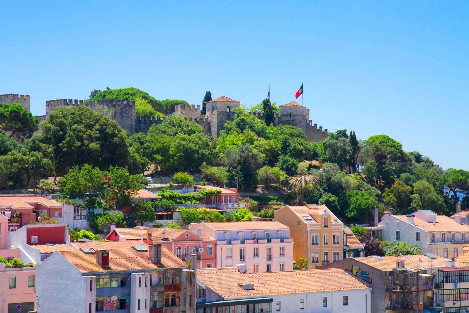 Lisbona: biglietto elettronico per il Castello di São Jorge e audioguida opzionale