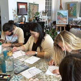 Lisbona: Laboratorio di design "Crea la tua piastrella" di Azulejos