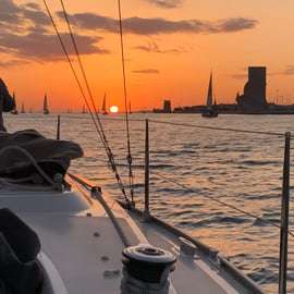 Lisbona: Crociera al tramonto