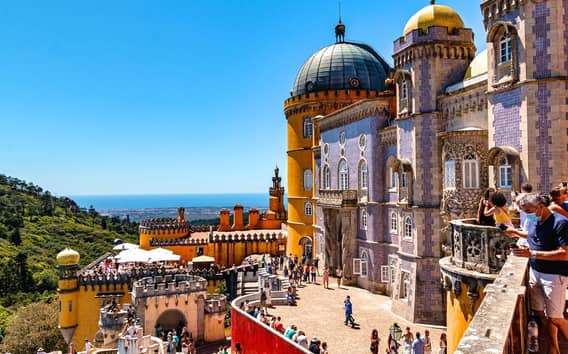 Lisbona: Tour di un giorno di Sintra, Pena, Cabo da Roca e Cascais