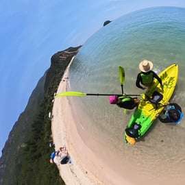 Lisbona: esperienza di kayak e snorkeling ad Arrábida, sito UNESCO