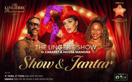 Lisbona: Spettacolo di cabaret erotico e cena