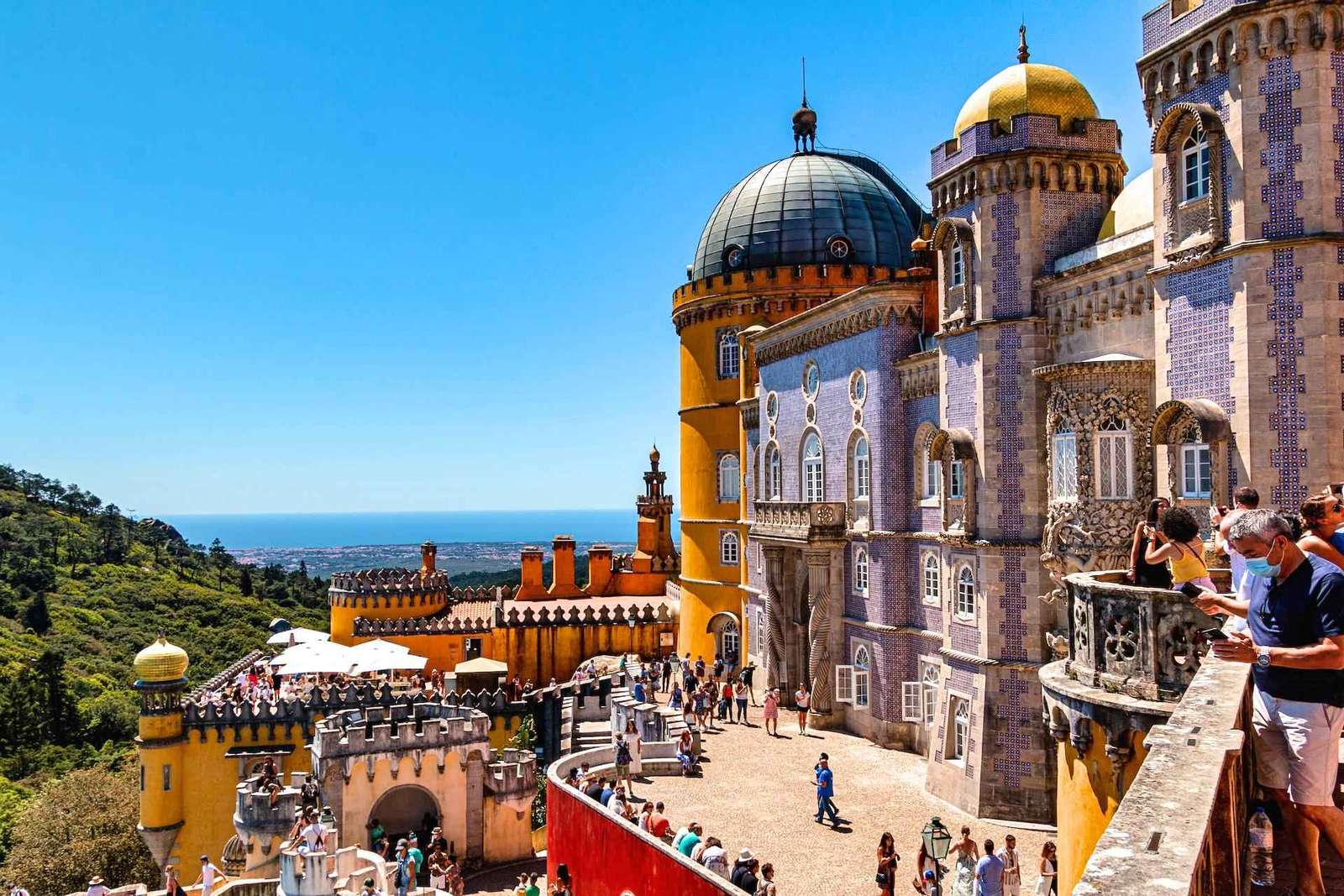 Lisbona: Tour di un giorno di Sintra, Pena, Cabo da Roca e Cascais